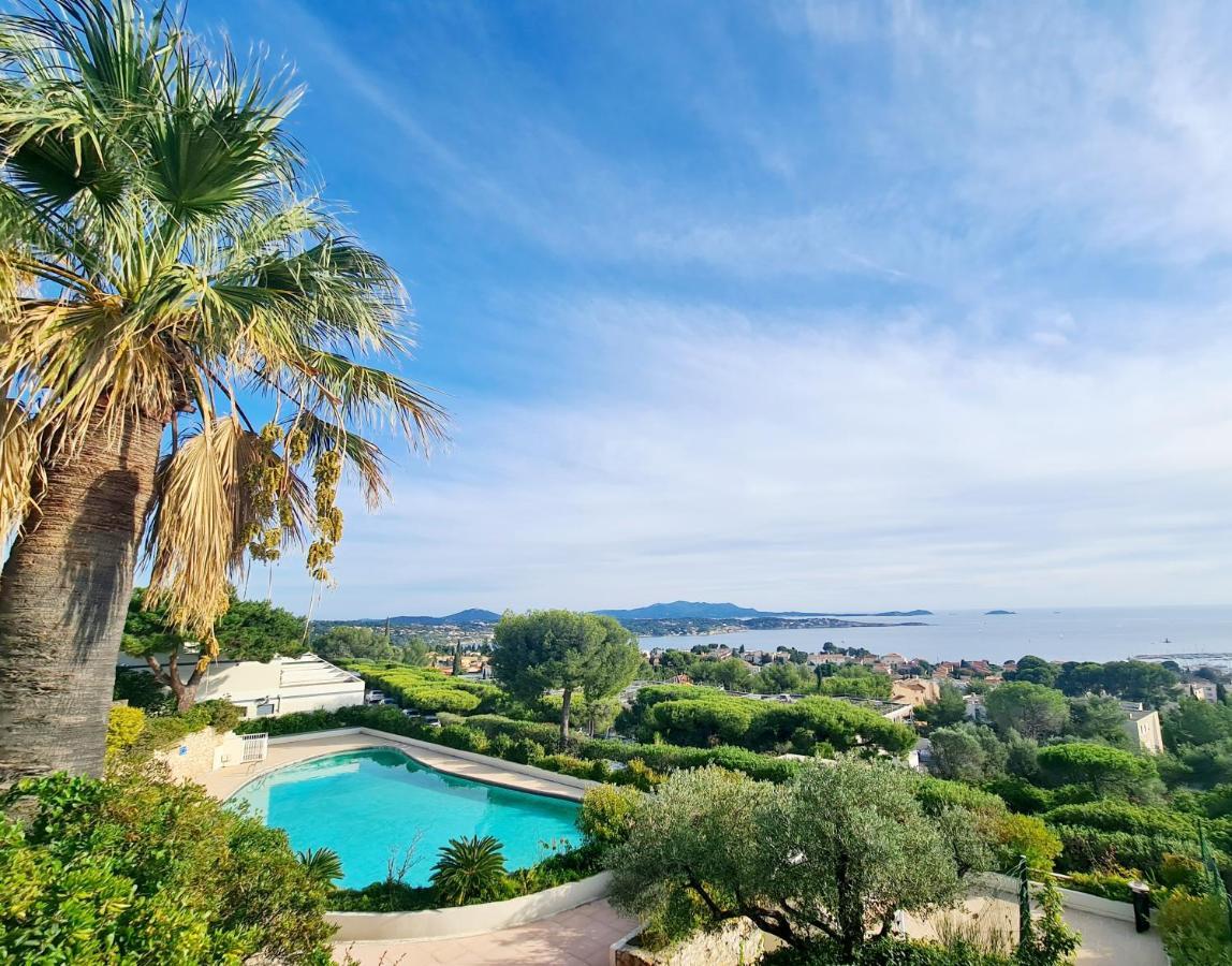 Vue Mer Panoramique - Grande Terrasse Et Piscine 邦多勒 外观 照片