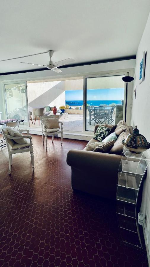 Vue Mer Panoramique - Grande Terrasse Et Piscine 邦多勒 外观 照片